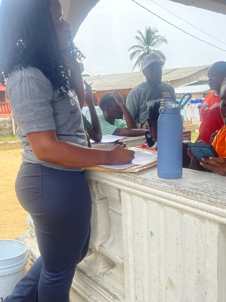 GTL staff talking with local residents